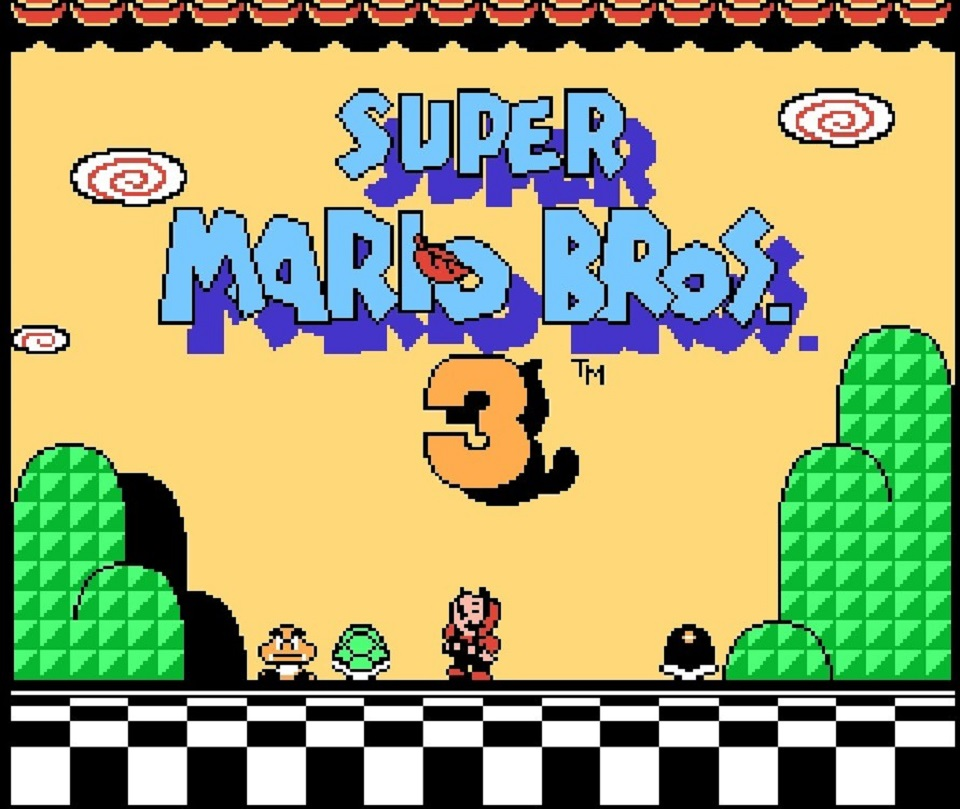 Here we see how flexible Mario truly is, craning his neck at a perfect 90 degree angle.