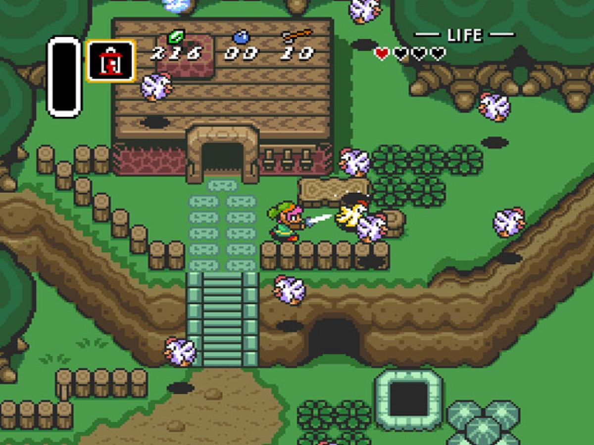 Don't look now, but Link's instigating a cucco fight.
