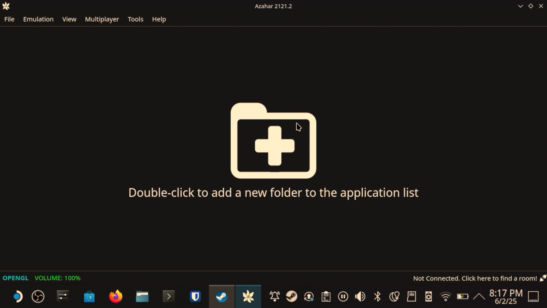 Set your ROM directory in Azahar