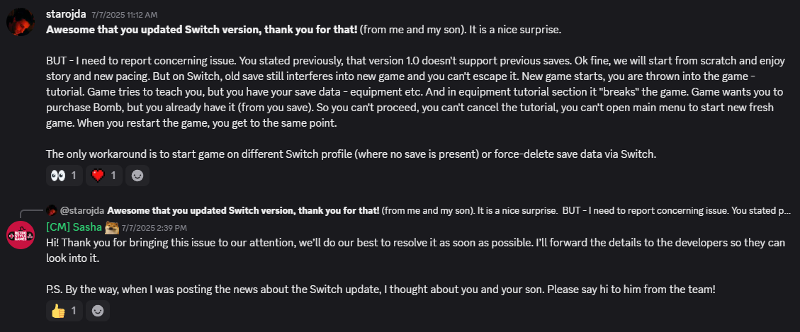 Discord messages