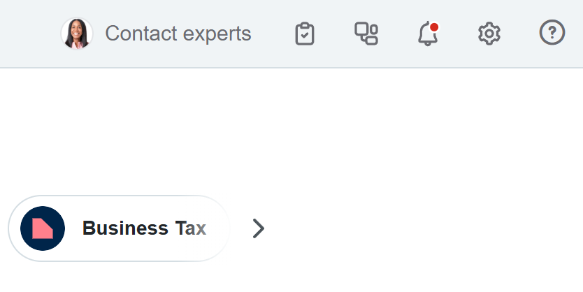 Screenshot of a notification bell with an unlabeled notification bug.