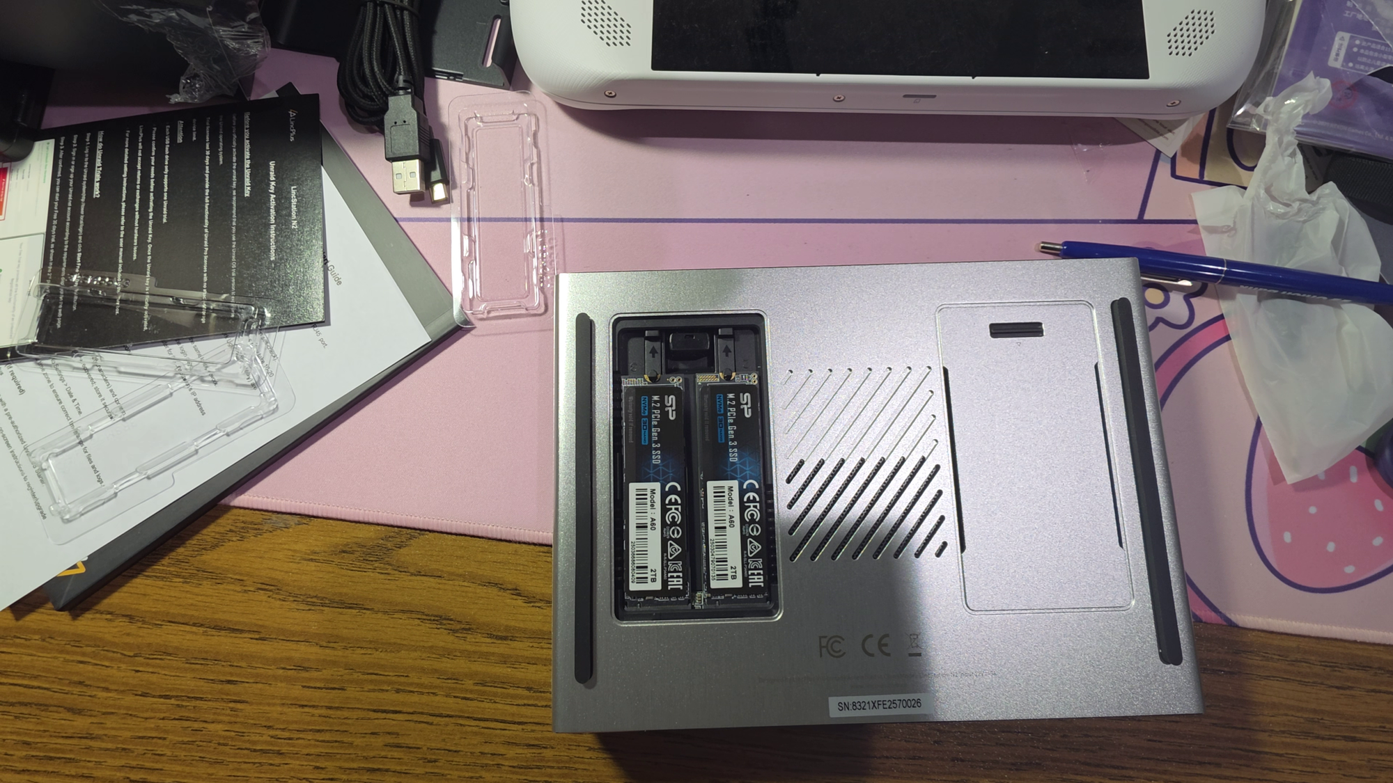 After M.2 drives are installed in the LincStation N2