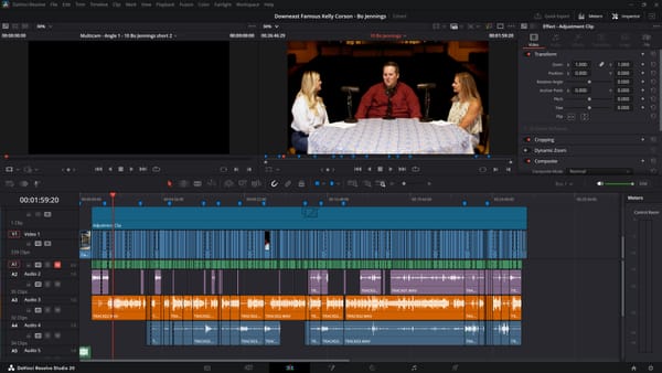 Screenshot of the project timeline after finishing the edit