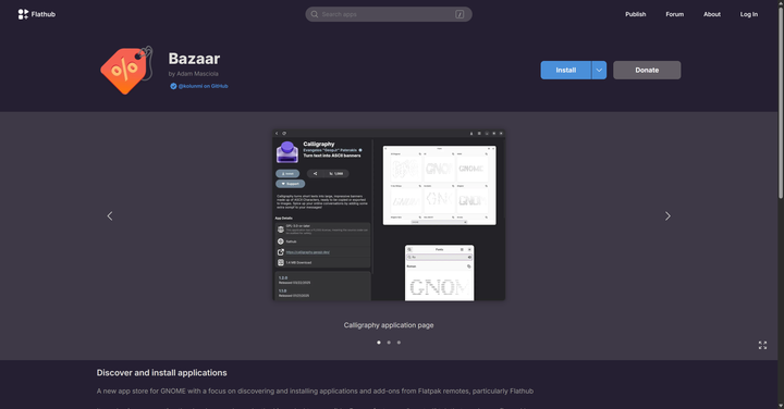 Bazaar comes to FlatHub!